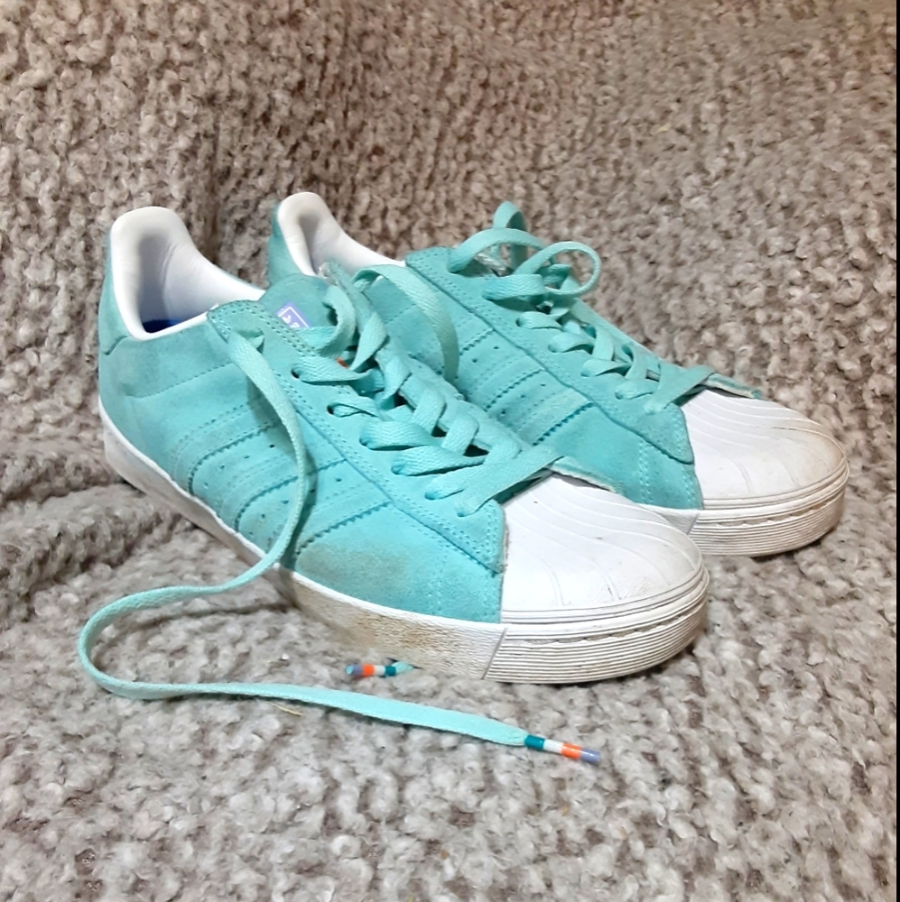 Suede Adidas skate shoes